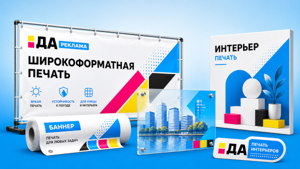 Широкоформатная и интерьерная печать