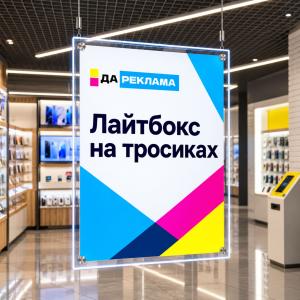 Лайтбокс на тросиках