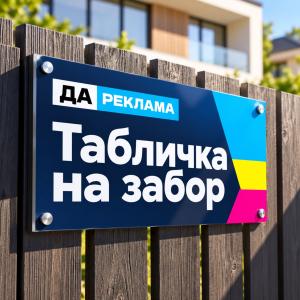 Табличка на забор